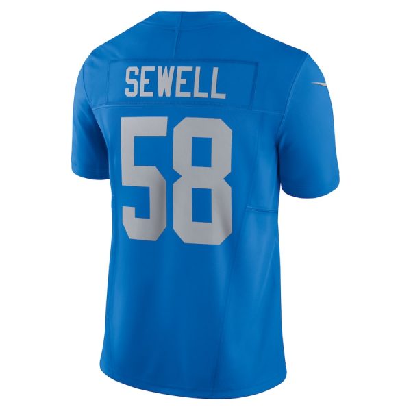 Men's Detroit Lions Penei Sewell Nike Blue Vapor F.U.S.E. Alternate Limited Jersey - GNE DROP342