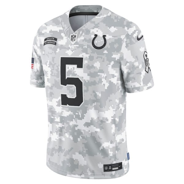 Men's Indianapolis Colts Anthony Richardson Nike Arctic Camo 2024 Salute to Service Limited Jersey - GNE DROP348