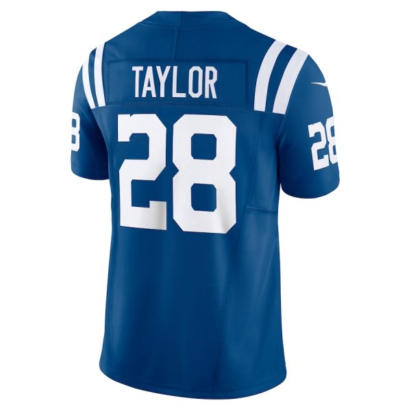 Men's Indianapolis Colts Jonathan Taylor Nike Royal Vapor F.U.S.E. Limited Jersey - GNE DROP349