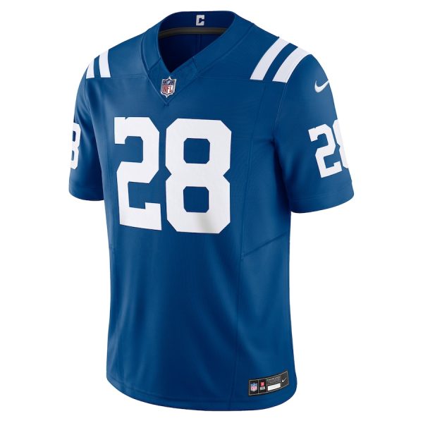 Men's Indianapolis Colts Jonathan Taylor Nike Royal Vapor F.U.S.E. Limited Jersey - GNE DROP349