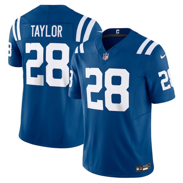 Men's Indianapolis Colts Jonathan Taylor Nike Royal Vapor F.U.S.E. Limited Jersey - GNE DROP349