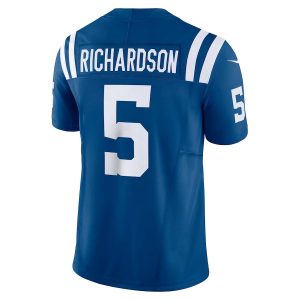 Men's Indianapolis Colts Anthony Richardson Nike Royal Vapor F.U.S.E. Limited Jersey - GNE DROP351