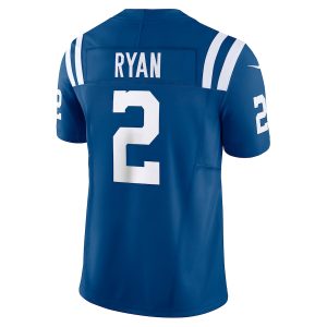 Men's Indianapolis Colts Matt Ryan Nike Royal Vapor F.U.S.E. Limited Jersey - GNE DROP352