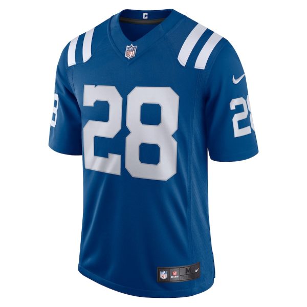 Men's Indianapolis Colts Jonathan Taylor Nike Royal Vapor Limited Jersey - GNE DROP353