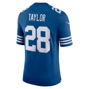 Men's Indianapolis Colts Jonathan Taylor Nike Royal Alternate Vapor Limited Jersey - GNE DROP355