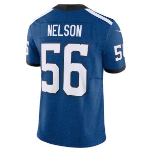 Men's Indianapolis Colts Quenton Nelson Nike Blue Vapor F.U.S.E. Limited Jersey - GNE DROP356