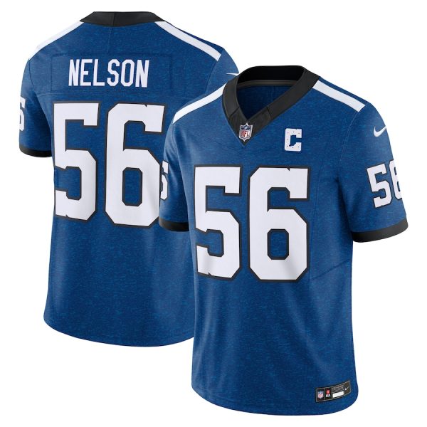 Men's Indianapolis Colts Quenton Nelson Nike Blue Vapor F.U.S.E. Limited Jersey - GNE DROP356