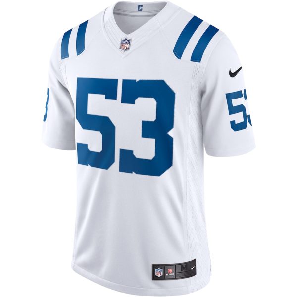 Men's Indianapolis Colts Shaquille Leonard Nike White Vapor Limited Jersey - GNE DROP358