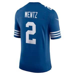 Men's Indianapolis Colts Carson Wentz Nike Royal Alternate Vapor Limited Jersey - GNE DROP359