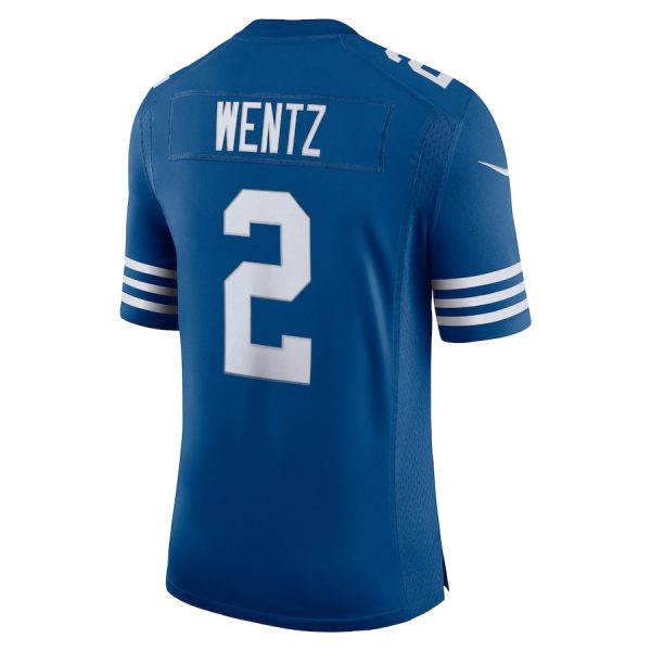 Men's Indianapolis Colts Carson Wentz Nike Royal Alternate Vapor Limited Jersey - GNE DROP359