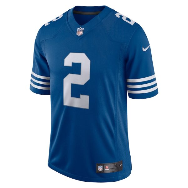 Men's Indianapolis Colts Carson Wentz Nike Royal Alternate Vapor Limited Jersey - GNE DROP359