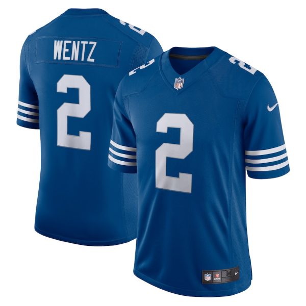 Men's Indianapolis Colts Carson Wentz Nike Royal Alternate Vapor Limited Jersey - GNE DROP359