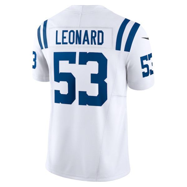 Men's Indianapolis Colts Shaquille Leonard Nike White Vapor F.U.S.E. Limited Jersey - GNE DROP362