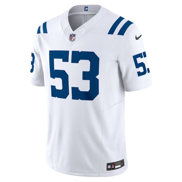 Men's Indianapolis Colts Shaquille Leonard Nike White Vapor F.U.S.E. Limited Jersey - GNE DROP362