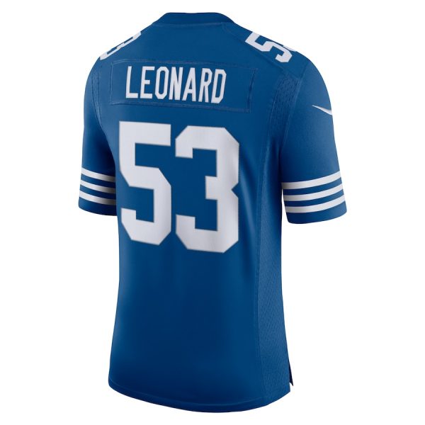 Men's Indianapolis Colts Darius Leonard Nike Royal Alternate Vapor Limited Jersey - GNE DROP364