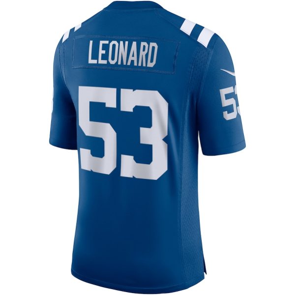 Men's Indianapolis Colts Shaquille Leonard Nike Royal Vapor Limited Jersey - GNE DROP365