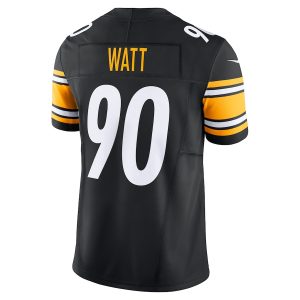 Men's Pittsburgh Steelers T.J. Watt Nike Black Vapor F.U.S.E. Limited Jersey - GNE DROP369