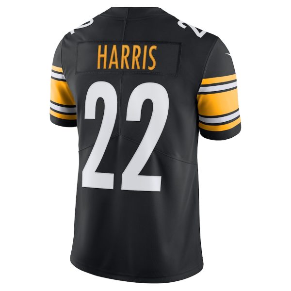 Men's Pittsburgh Steelers Najee Harris Nike Black Vapor Limited Jersey - GNE DROP372