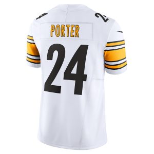 Men's Pittsburgh Steelers Joey Porter Jr. Nike White Vapor F.U.S.E. Limited Jersey - GNE DROP373