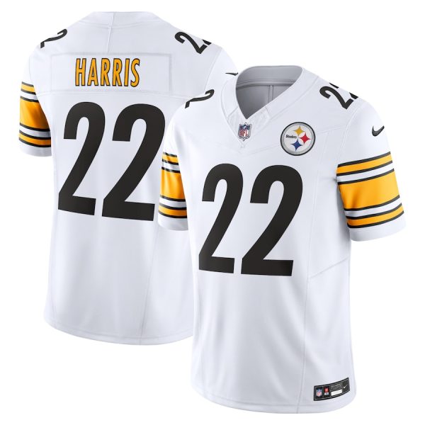 Men's Pittsburgh Steelers Najee Harris Nike White Vapor F.U.S.E. Limited Jersey - GNE DROP374