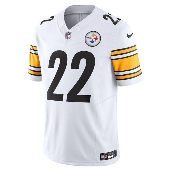 Men's Pittsburgh Steelers Najee Harris Nike White Vapor F.U.S.E. Limited Jersey - GNE DROP374