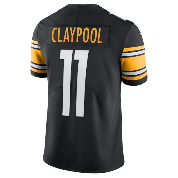 Men's Pittsburgh Steelers Chase Claypool Nike Black Vapor Limited Player Jersey - GNE DROP377