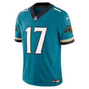 Men's Jacksonville Jaguars Evan Engram Nike Teal Prowler Throwback Vapor F.U.S.E. Limited Jersey - GNE DROP379