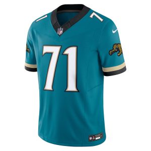 Men's Jacksonville Jaguars Tony Boselli Nike Teal Prowler Throwback Vapor F.U.S.E. Limited Retired Player Jersey - GNE DROP380