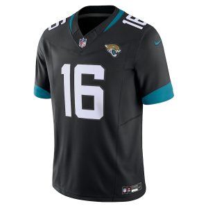 Men's Jacksonville Jaguars Trevor Lawrence Nike Black Vapor F.U.S.E. Limited Jersey - GNE DROP381