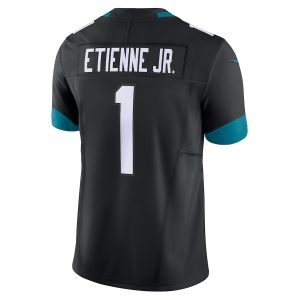 Men's Jacksonville Jaguars Travis Etienne Nike Black Vapor F.U.S.E. Limited Jersey - GNE DROP382