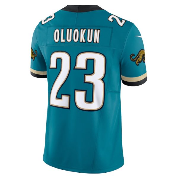 Men's Jacksonville Jaguars Foye Oluokun Nike Teal Prowler Throwback Vapor F.U.S.E. Limited Jersey - GNE DROP383