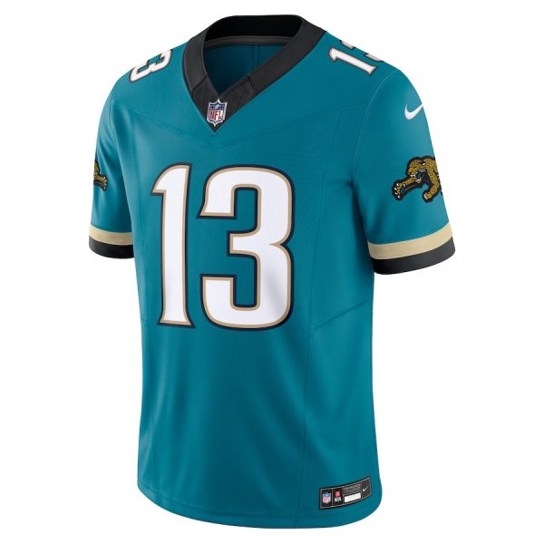 Men's Jacksonville Jaguars Christian Kirk Nike Teal Prowler Throwback Vapor F.U.S.E. Limited Jersey - GNE DROP384