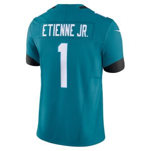 Men's Jacksonville Jaguars Travis Etienne Nike Teal Vapor F.U.S.E. Limited Jersey - GNE DROP386