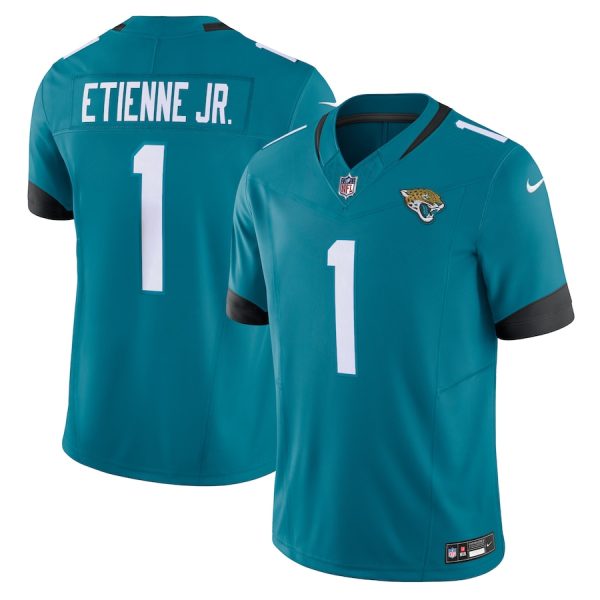 Men's Jacksonville Jaguars Travis Etienne Nike Teal Vapor F.U.S.E. Limited Jersey - GNE DROP386