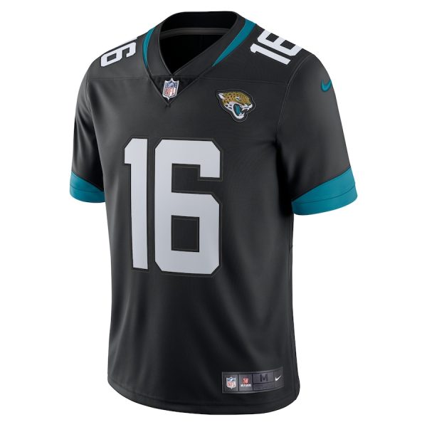 Men's Jacksonville Jaguars Trevor Lawrence Nike Black Alternate Vapor Limited Jersey - GNE DROP387