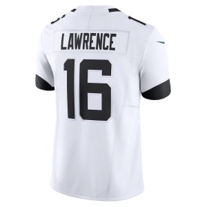 Men's Jacksonville Jaguars Trevor Lawrence Nike White Vapor F.U.S.E. Limited Jersey - GNE DROP389