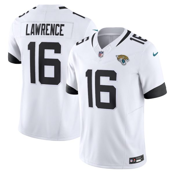 Men's Jacksonville Jaguars Trevor Lawrence Nike White Vapor F.U.S.E. Limited Jersey - GNE DROP389