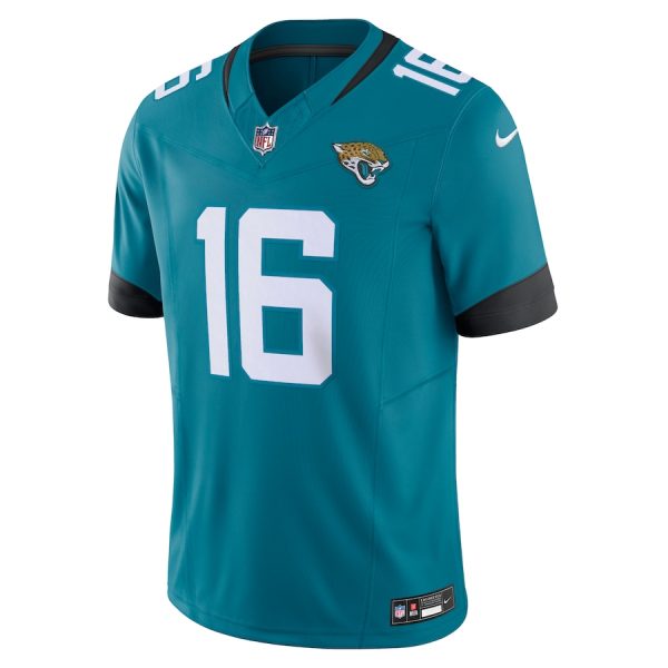 Men's Jacksonville Jaguars Trevor Lawrence Nike Teal Vapor F.U.S.E. Limited Jersey - GNE DROP391