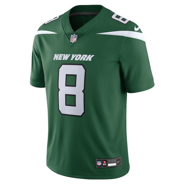 Men's New York Jets Aaron Rodgers Nike Gotham Green Vapor Untouchable Limited Jersey - GNE DROP393