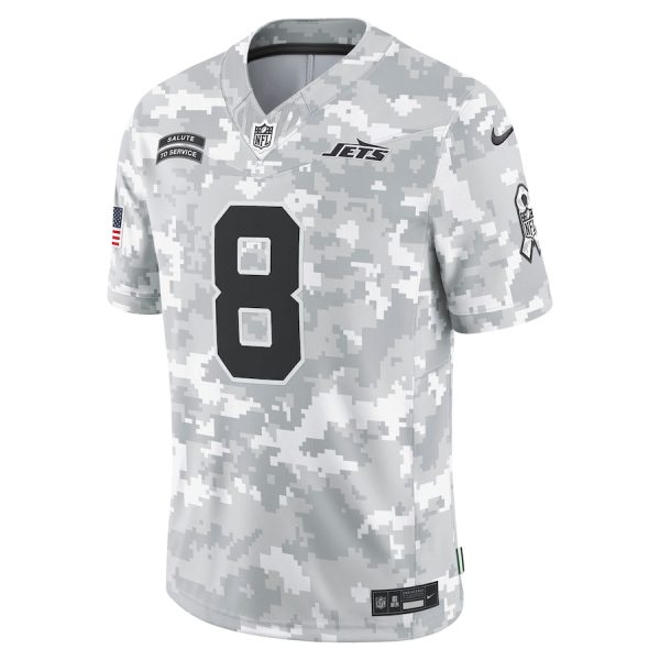 Men's New York Jets Aaron Rodgers Nike Arctic Camo 2024 Salute to Service Limited Jersey - GNE DROP396