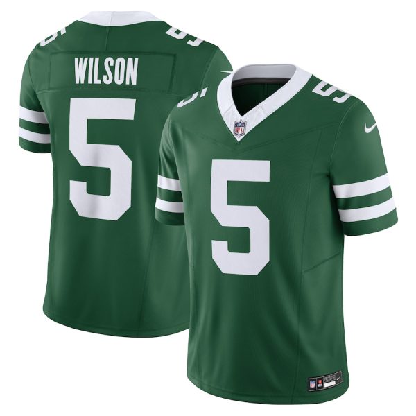 Men's New York Jets Garrett Wilson Nike Legacy Green Vapor F.U.S.E. Limited Jersey - GNE DROP399