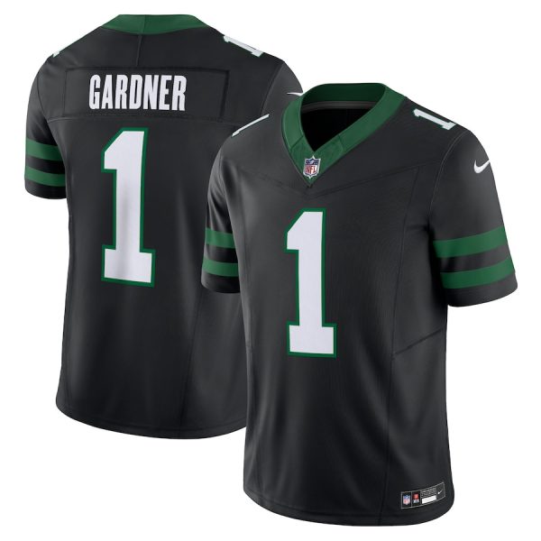 Men's New York Jets Ahmad Sauce Gardner Nike Legacy Black Alternate Vapor F.U.S.E. Limited Jersey - GNE DROP400