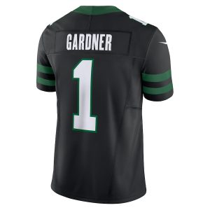 Men's New York Jets Ahmad Sauce Gardner Nike Legacy Black Alternate Vapor F.U.S.E. Limited Jersey - GNE DROP400