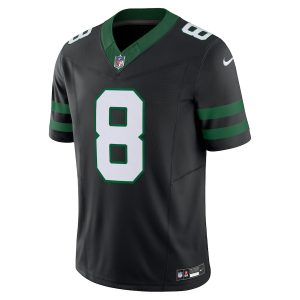 Men's New York Jets Aaron Rodgers Nike Legacy Black Alternate Vapor F.U.S.E. Limited Jersey - GNE DROP401