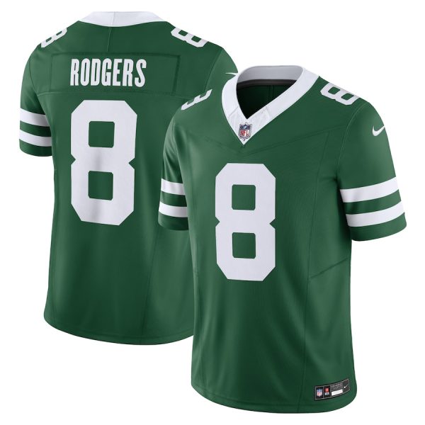 Men's New York Jets Aaron Rodgers Nike Legacy Green Vapor F.U.S.E. Limited Jersey - GNE DROP404