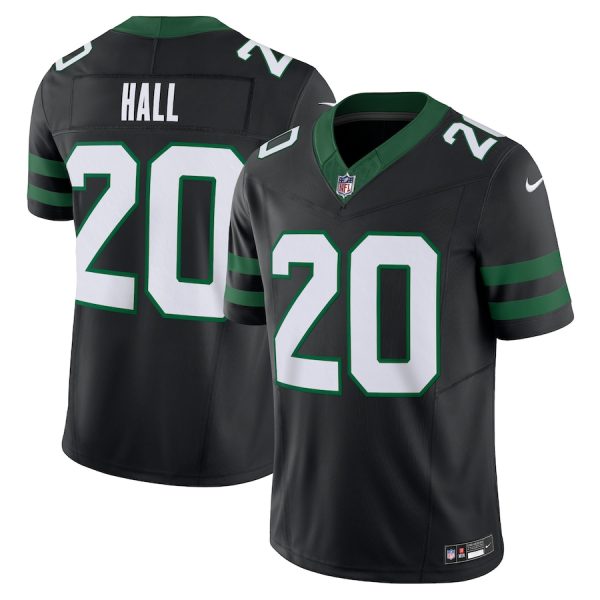 Men's New York Jets Breece Hall Nike Legacy Black Alternate Vapor F.U.S.E. Limited Jersey - GNE DROP405