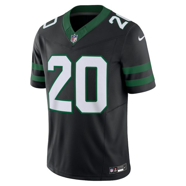 Men's New York Jets Breece Hall Nike Legacy Black Alternate Vapor F.U.S.E. Limited Jersey - GNE DROP405