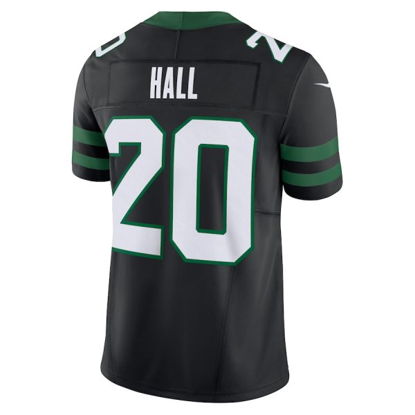 Men's New York Jets Breece Hall Nike Legacy Black Alternate Vapor F.U.S.E. Limited Jersey - GNE DROP405