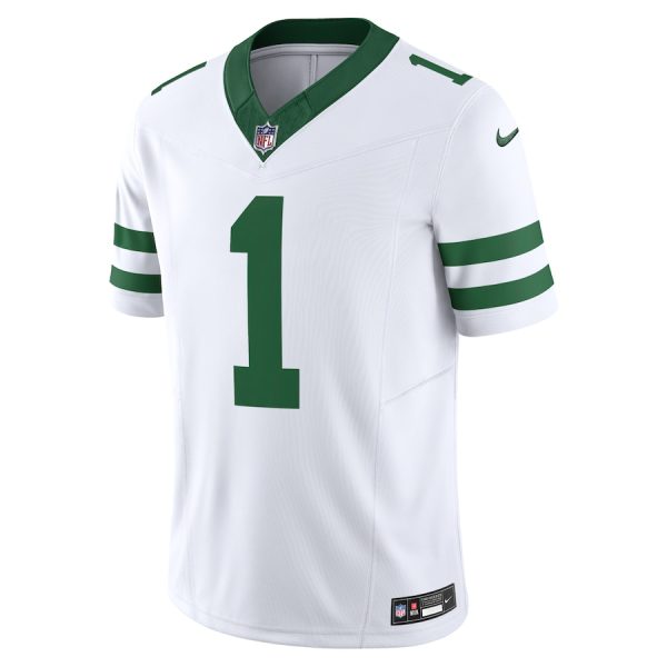 Men's New York Jets Ahmad Sauce Gardner Nike Legacy White Vapor F.U.S.E. Limited Jersey - GNE DROP406