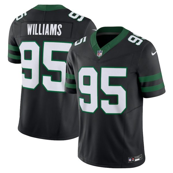 Men's New York Jets Quinnen Williams Nike Legacy Black Alternate Vapor F.U.S.E. Limited Jersey - GNE DROP407